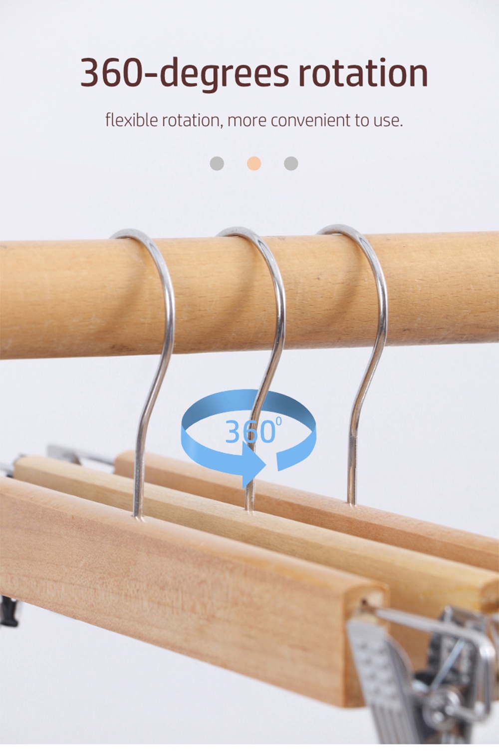 Premium Wooden Trousers Hanger-7
